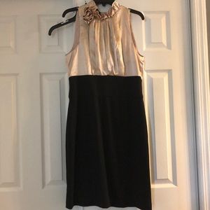 Black and gold dress